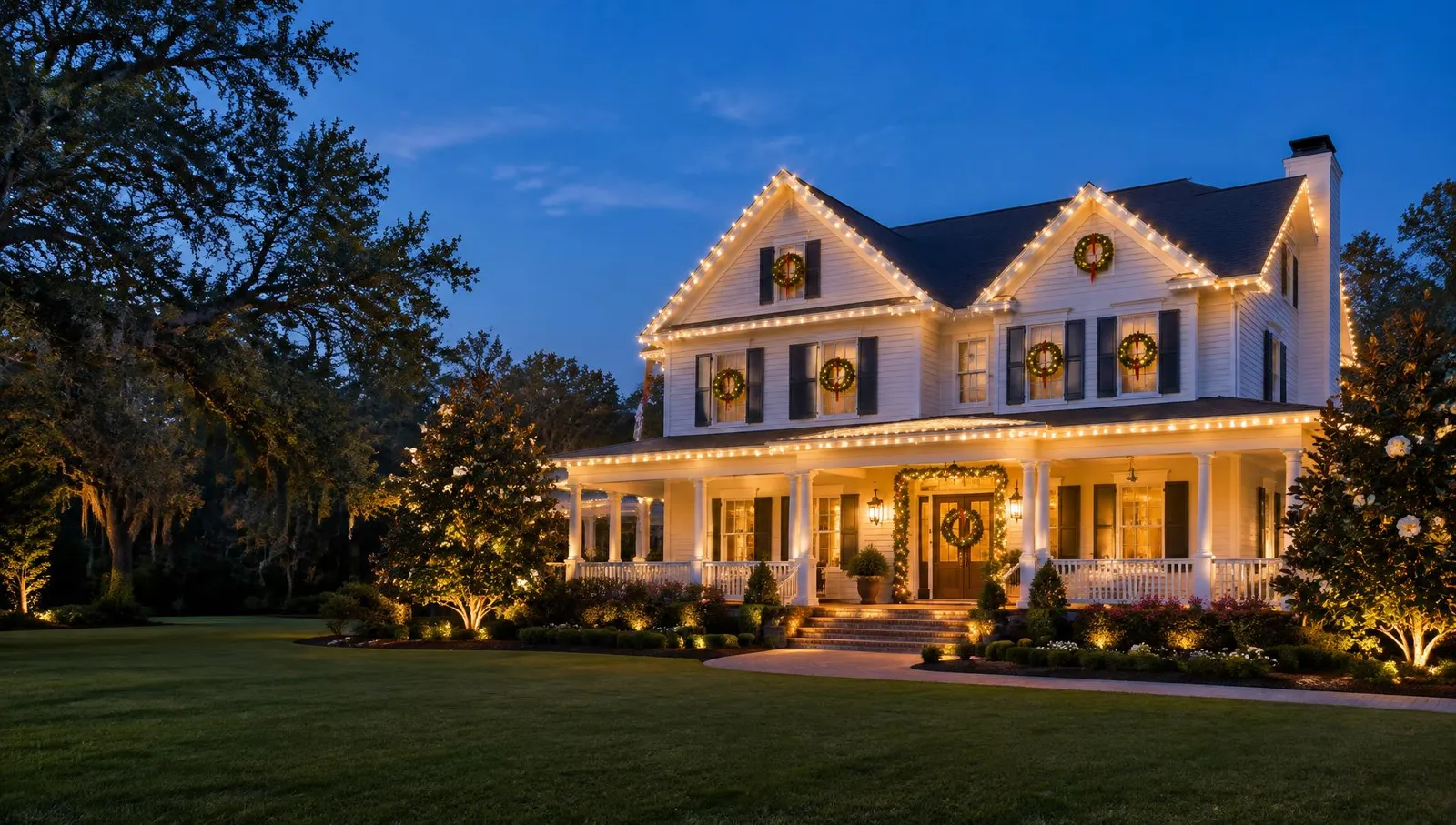 Residential lighting inspiration for a Southern property